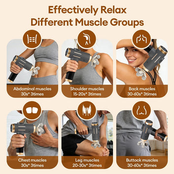 11-IN-1 Electric Massage Gun 99 Level Powerful Fascia Gun High-Frequency Vibration Body Massage Gun Arms Leg Muscle